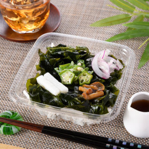 オクラとなめこのネバネバサラダ