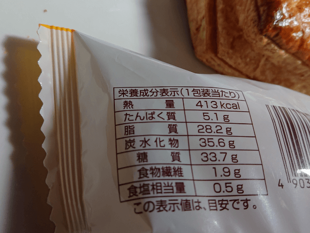 パイの実みたいなデニッシュ　カロリー