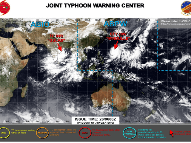 台風16号　米軍