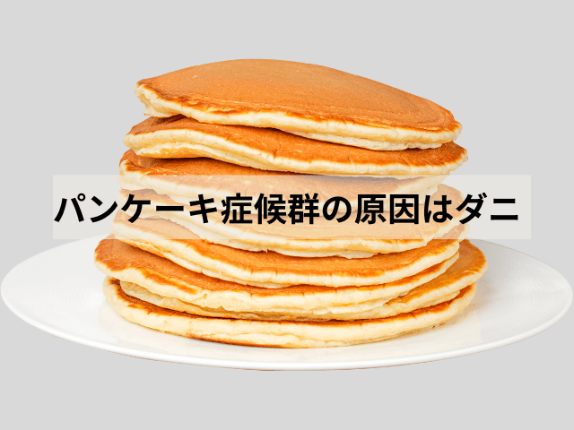 パンケーキ症候群の原因はダニ